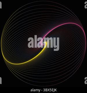 „Illustration Der Bunten Spiraldynamik“ Stock Vektor