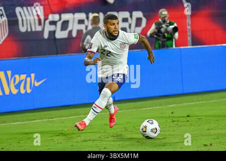 5. September 2021: US-Verteidiger DeAndre Yedlin (22) im Nissan Stadium in Nashville, TN, im Qualifikationsspiel der Weltmeisterschaft zwischen Kanada und den USA. Kevin Langley/CSM(Kreditbild: &Copy; Kevin Langley/CSM via ZUMA Wire) Stockfoto