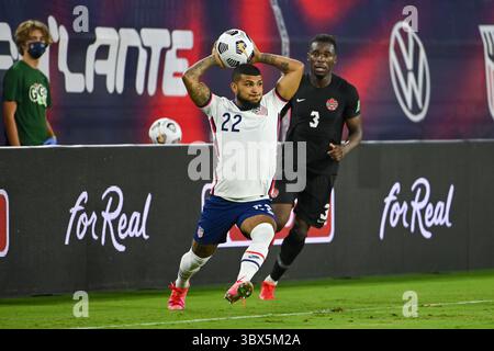 5. September 2021: US-Verteidiger DeAndre Yedlin (22) im Nissan Stadium in Nashville, TN, im Qualifikationsspiel der Weltmeisterschaft zwischen Kanada und den USA. Kevin Langley/CSM(Kreditbild: &Copy; Kevin Langley/CSM via ZUMA Wire) Stockfoto