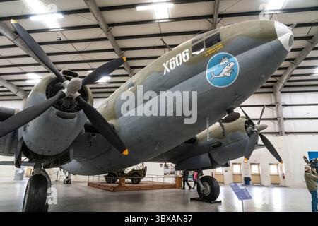 21. Januar 2020, Tucson, Arizona, USA: Ein Cargo-Flugzeug der Curtiss C-46 Commando aus dem Zweiten Weltkrieg im Pima Air & Space Museum, Tucson, Arizona. (Kreditbild: © Jon G. Fuller/VW Pics via ZUMA Press Wire) Stockfoto
