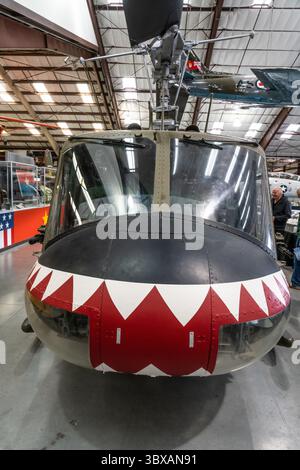21. Januar 2020, Tucson, Arizona, Vereinigte Staaten: Ein Militärhubschrauber der US Army Bell UH-1C Iroquois (Huey) im Pima Air & Space Museum, Tucson, Arizona. (Kreditbild: © Jon G. Fuller/VW Pics via ZUMA Press Wire) Stockfoto