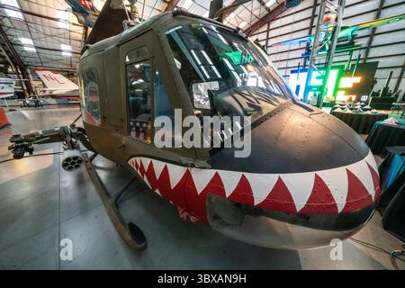 21. Januar 2020, Tucson, Arizona, Vereinigte Staaten: Ein Militärhubschrauber der US Army Bell UH-1C Iroquois (Huey) im Pima Air & Space Museum, Tucson, Arizona. (Kreditbild: © Jon G. Fuller/VW Pics via ZUMA Press Wire) Stockfoto