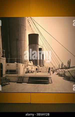 Offizielle Titanic-Ausstellung im Inmersa-Raum in Barcelona, Katalonien, Spanien Stockfoto