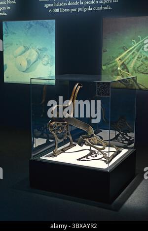 Offizielle Titanic-Ausstellung im Inmersa-Raum in Barcelona, Katalonien, Spanien Stockfoto