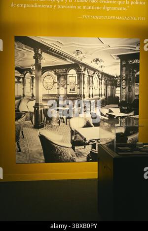 Offizielle Titanic-Ausstellung im Inmersa-Raum in Barcelona, Katalonien, Spanien Stockfoto