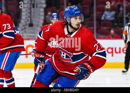 6. Oktober 2021: Der Verteidiger Alexander Romanov (27) der Montreal Canadiens im Bell Centre in Montreal, Québec. David Kirouac/CSM(Credit Image: &Copy; David Kirouac/CSM via ZUMA Wire) Stockfoto