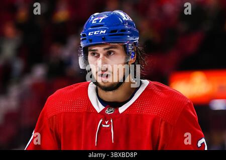 6. Oktober 2021: Der Verteidiger Alexander Romanov (27) der Montreal Canadiens im Bell Centre in Montreal, Québec. David Kirouac/CSM(Credit Image: &Copy; David Kirouac/CSM via ZUMA Wire) Stockfoto