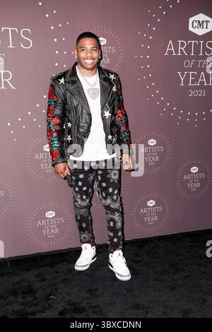 13. Oktober 2021, Nashville, TN, USA: Nelly nimmt am 13. Oktober 2021 an der CMT Artist of the Year 2021 in Nashville, Tennessee Teil. (Kreditbild: © imageSPACE via ZUMA Press Wire) Stockfoto