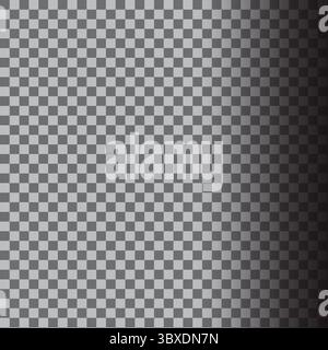Checker Verlaufshintergrund. Transparentes Gittermuster. Dunkle Seite verblassen. Textur des Vektorhintergrunds. Stock Vektor