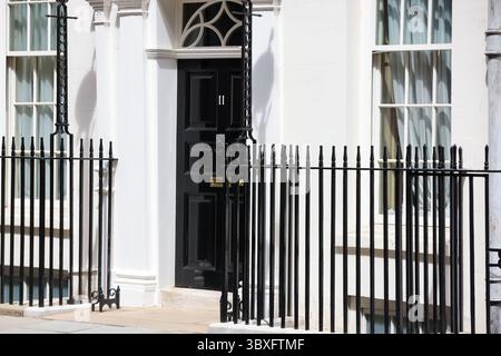 London, Großbritannien. Juli 2025. Allgemeine Ansicht der Downing Street 11 in Westminster, London. (Credit Image: © Dinendra Haria/SOPA Images via ZUMA Press Wire) NUR REDAKTIONELLE VERWENDUNG! Nicht für kommerzielle ZWECKE! Stockfoto