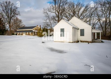Dezember 2020, Fallston, Maryland, USA: Little Falls Friends Meeting - Quaker Meeting House in Harford County Maryland (Foto: © Edwin Remsberg/VW Pics via ZUMA Press Wire) Stockfoto