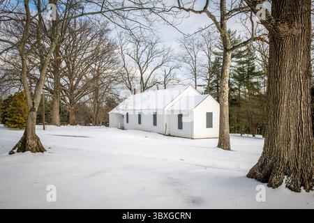 Dezember 2020, Fallston, Maryland, USA: Little Falls Friends Meeting - Quaker Meeting House in Harford County Maryland (Foto: © Edwin Remsberg/VW Pics via ZUMA Press Wire) Stockfoto