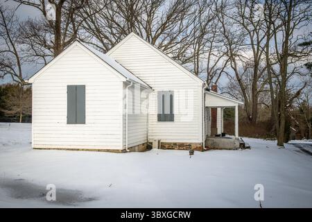 Dezember 2020, Fallston, Maryland, USA: Little Falls Friends Meeting - Quaker Meeting House in Harford County Maryland (Foto: © Edwin Remsberg/VW Pics via ZUMA Press Wire) Stockfoto