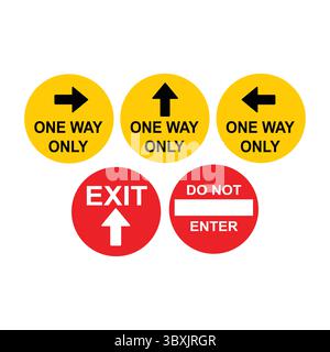 Abbildung des Symbols für obligatorische Sicherheitsschilder Vol 09 Stock Vektor