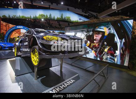 18. November 2021, Los Angeles, Kalifornien, USA: Der Subaru Gymkhana wird am Donnerstag, den 18. November 2021, im Los Angeles Convention Center in Los Angeles, Kalifornien, im 2021 Automobility LA ausgestellt. JAVIER ROJAS/PI (Foto: © Prensa Internacional Via ZUMA Press Wire) Stockfoto
