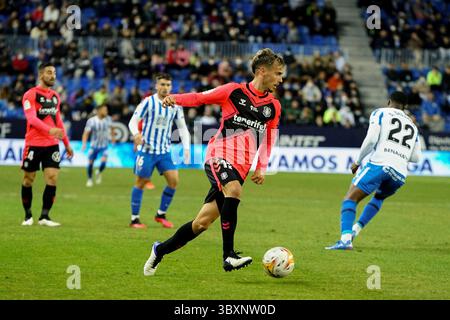 15. November 2021 in Malaga, Spanien: Sergio Gonzalez wurde während des Spiels der La Liga Smartbank zwischen Malaga CF und CD Teneriffa im La Rosaleda Stadion in Malaga gesehen. (Foto: © Francis Gonzalez/SOPA Images via ZUMA Press Wire) Stockfoto