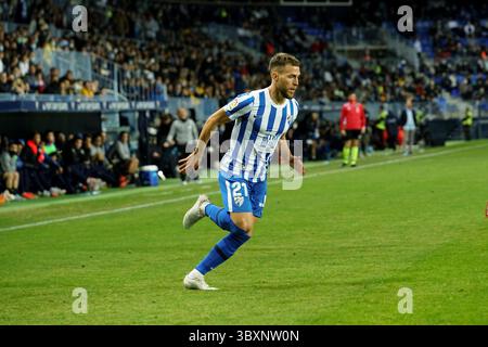 15. November 2021 in Malaga, Spanien: Ivan Calero wurde während des Spiels der La Liga Smartbank zwischen Malaga CF und CD Teneriffa im La Rosaleda Stadion in Malaga gesehen. (Foto: © Francis Gonzalez/SOPA Images via ZUMA Press Wire) Stockfoto