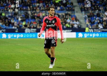 15. November 2021 in Malaga, Spanien: Alexandre Corredera wurde während des Spiels der La Liga Smartbank zwischen Malaga CF und CD Teneriffa im La Rosaleda Stadion in Malaga gesehen. (Foto: © Francis Gonzalez/SOPA Images via ZUMA Press Wire) Stockfoto