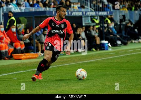 15. November 2021 in Malaga, Spanien: Eladio Zorrilla wurde während des Spiels der La Liga Smartbank zwischen Malaga CF und CD Teneriffa im La Rosaleda Stadion in Malaga gesehen. (Foto: © Francis Gonzalez/SOPA Images via ZUMA Press Wire) Stockfoto