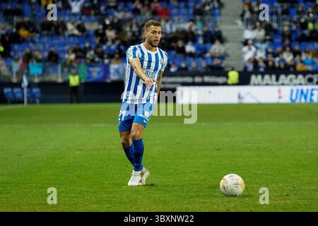 15. November 2021 in Malaga, Spanien: Ivan Calero wurde während des Spiels der La Liga Smartbank zwischen Malaga CF und CD Teneriffa im La Rosaleda Stadion in Malaga gesehen. (Foto: © Francis Gonzalez/SOPA Images via ZUMA Press Wire) Stockfoto