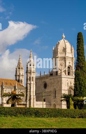 Jeronimos-Kloster oder Hieronymitenkloster, Empire-Platz, Belem-Viertel, Lissabon, Portugal. Stockfoto