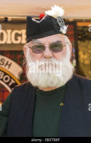 18. September 2021, Moab, Utah, USA: Mitglied eines schottischen Clans mit Bart und Schnurrbart bei einem schottischen Festival in Moab, Utah. (Kreditbild: © Jon G. Fuller/VW Pics via ZUMA Press Wire) Stockfoto
