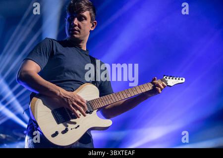 5. Dezember 2021, Houston, Missouri, USA: Der für Grammy nominierte Künstler August Burns Red trat am 5. Dezember 2021 (12.05.21) im House of Blues in Houston, Texas auf. Foto von BRENT RAMBLER. (Bild: © Michael Mullenix/ZUMA Press Wire) Stockfoto