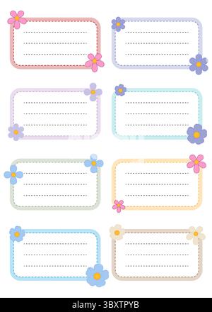 Sammlung von Leseplatten. Niedliches Design Stock Vektor
