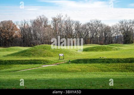 November 2021, Chillicothe, Ohio, USA: Hopewell Culture NHP, Mound City Group (Kreditbild: © Edwin Remsberg/VW Pics via ZUMA Press Wire) Stockfoto