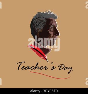 Der Teacher's Day ist ein besonderer Tag für die Wertschätzung von Lehrern und kann Feierlichkeiten zu Ehren ihrer besonderen Beiträge auf einer Party beinhalten Stock Vektor