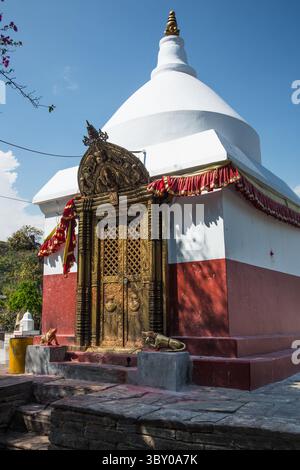 1. April 2013, Pokhara, Provinz Gandaki, Nepal: Der Ganesh Mandir Hindu-Tempel im Binhaya Basini Tempelkomplex in Pokhara, Nepal. (Kreditbild: © Jon G. Fuller/VW Pics via ZUMA Press Wire) Stockfoto