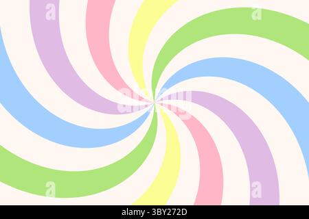 Retro-Stil farbige Sonnenstrahlen oder Sonnenstrahlen wirbeln Stockfoto