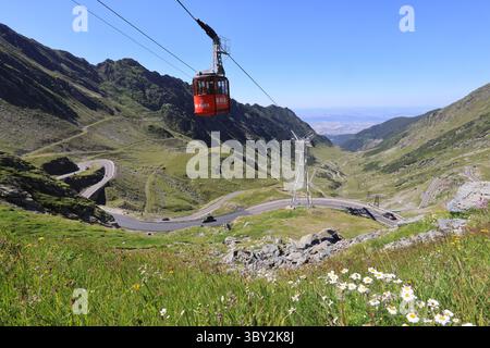 Transfagarasan Highway über die Fagaras Berge auf 2000 m in Rumänien, Großbritannien Stockfoto