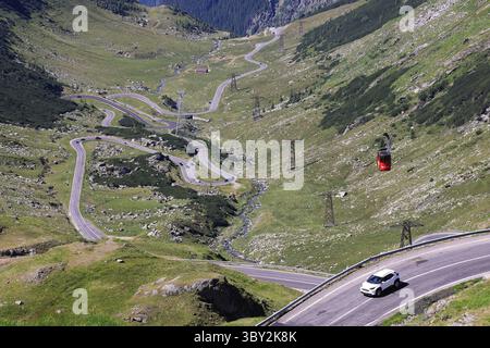 Transfagarasan Highway über die Fagaras Berge auf 2000 m in Rumänien, Großbritannien Stockfoto