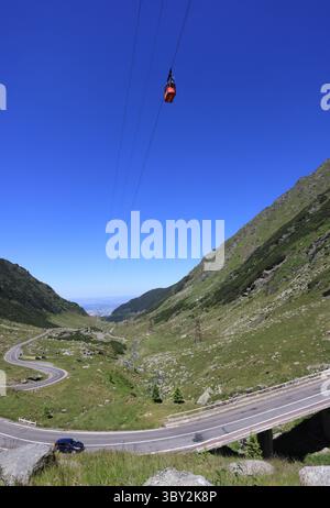 Transfagarasan Highway über die Fagaras Berge auf 2000 m in Rumänien, Großbritannien Stockfoto