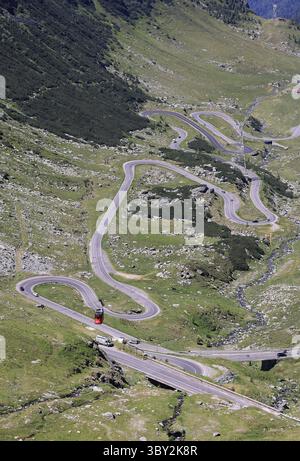 Transfagarasan Highway über die Fagaras Berge auf 2000 m in Rumänien, Großbritannien Stockfoto