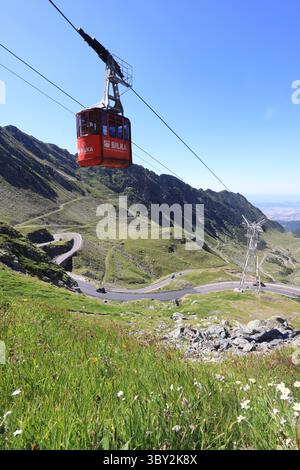 Transfagarasan Highway über die Fagaras Berge auf 2000 m in Rumänien, Großbritannien Stockfoto
