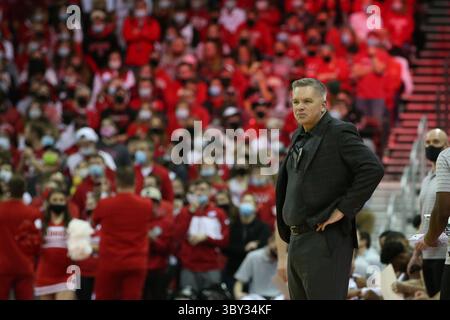 13. Januar 2022: Ohio State Buckeyes Head Coach Chris Holtmann während des NCAA Basketballspiels zwischen den Ohio State Buckeyes und den Wisconsin Badgers im Kohl Center in Madison, WI. Darren Lee/CSM(Kreditbild: &Copy; Darren Lee/CSM via ZUMA Wire) Stockfoto