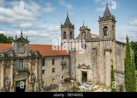 Kloster Santo Estevo de Ribas de Sil in Galicien, Spanien Stockfoto