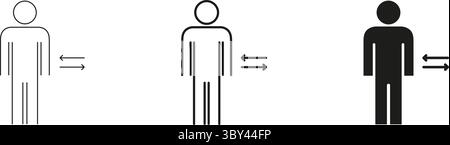 Symbolgruppe „Menschliche Interaktion Und Kommunikation“. Sammlung Von Umrissen Und Silhouetten Für Sozialen Austausch, Interaktion Und Kommunikation Stock Vektor