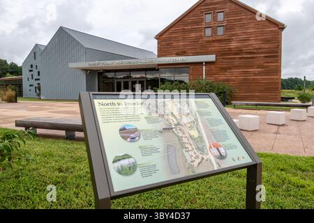 9. September 2021, Church Creek, Maryland, USA: Eine Karte der Anlage rund um das Harriet Tubman Visitor Center (Kreditbild: © Edwin Remsberg/VW Pics via ZUMA Press Wire) Stockfoto