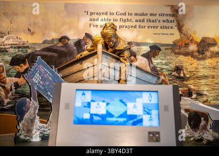 9. September 2021, Church Creek, Maryland, USA: Ausstellung einer Harriet Tubman Statue im Harret Tubman Visitor Center (Foto: © Edwin Remsberg/VW Pics via ZUMA Press Wire) Stockfoto