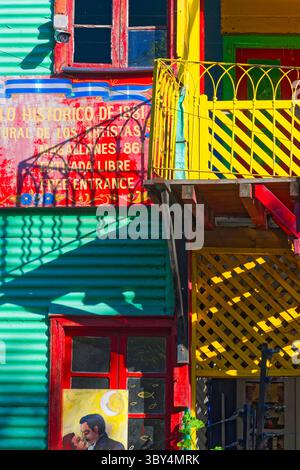Das berühmte Viertel La Boca, Buenos Aires, Argentinien, Südamerika Stockfoto