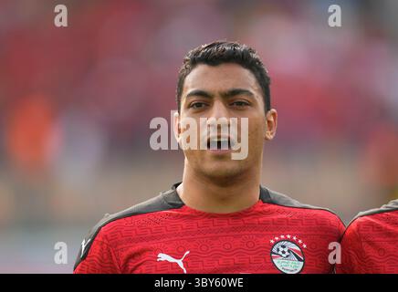 Yaounde, Kamerun, 30. Januar 2022: Mostafa Mohamed von Ägypten während Marokko gegen Ägypten-Afrika-Cup im Ahmadou Ahidjo-Stadion. Kim Price/CSM.(Credit Image: &Copy; Ulrik Pedersen/CSM via ZUMA Wire) Stockfoto