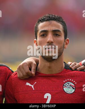 Yaounde, Kamerun, 30. Januar 2022: !e2! Bei Marokko gegen Ägypten – Afrika-Cup der Nationen im Ahmadou Ahidjo-Stadion. Kim Price/CSM.(Credit Image: &Copy; Ulrik Pedersen/CSM via ZUMA Wire) Stockfoto