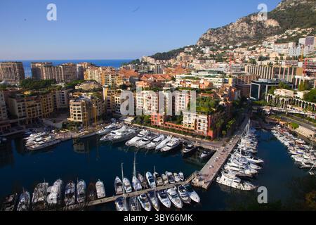 Monaco, Port de Fontvieille, Hafen, Boote, Stockfoto