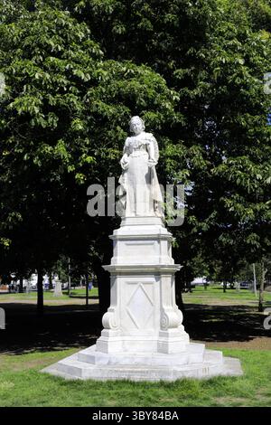 Statue der Königin Victoria in Victoria Gardens, Brighton, East Sussex, England, Großbritannien Stockfoto