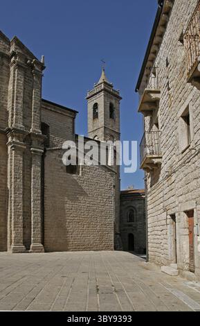 Tempio Pausania, Dom San Pietro, Gallura, Sardinien Stockfoto