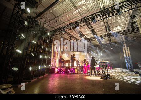 20. Juli 2021, Curtis Bay, Maryland, USA: Videodreh und Spezialeffekte in einem Eventproduktionslager in Curtis Bay, MD (Kreditbild: © Edwin Remsberg/VW Pics via ZUMA Press Wire) Stockfoto