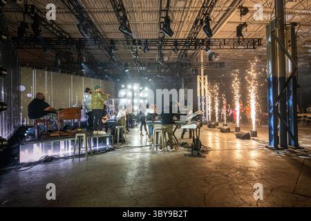 20. Juli 2021, Curtis Bay, Maryland, USA: Videodreh und Spezialeffekte in einem Eventproduktionslager in Curtis Bay, MD (Kreditbild: © Edwin Remsberg/VW Pics via ZUMA Press Wire) Stockfoto